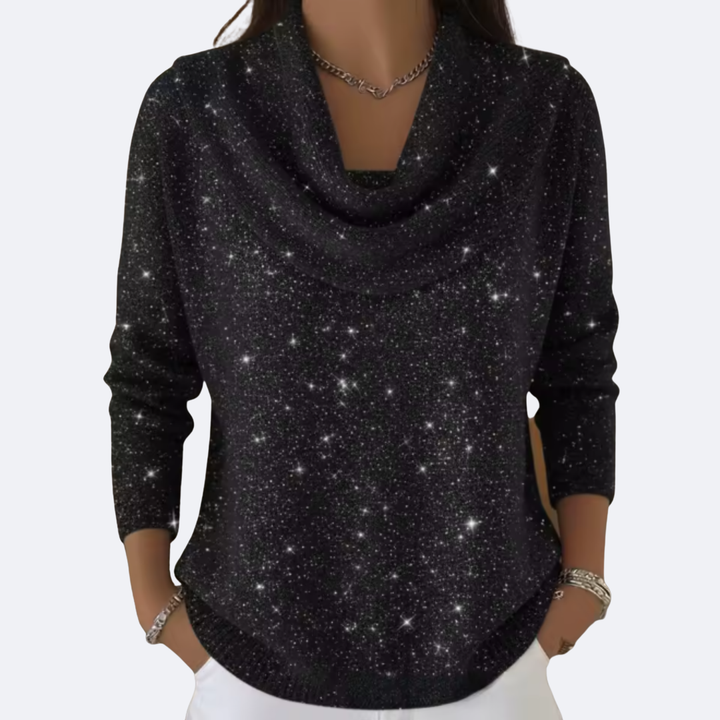 Lana Pull Brillant Femme — Noir
