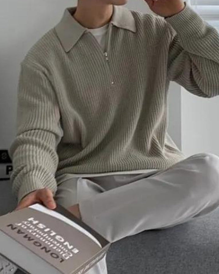 Cesare Pull Zippé Homme — Photo 8