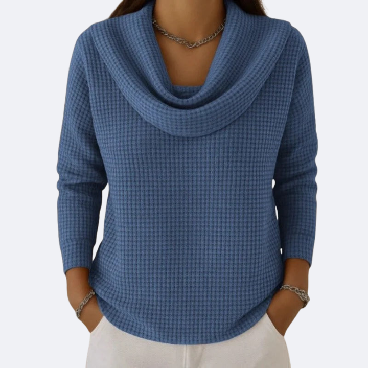 Livia Pull Doux Femme — Bleu