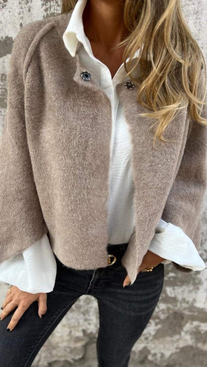 Blazer Teddy Femme — Beige