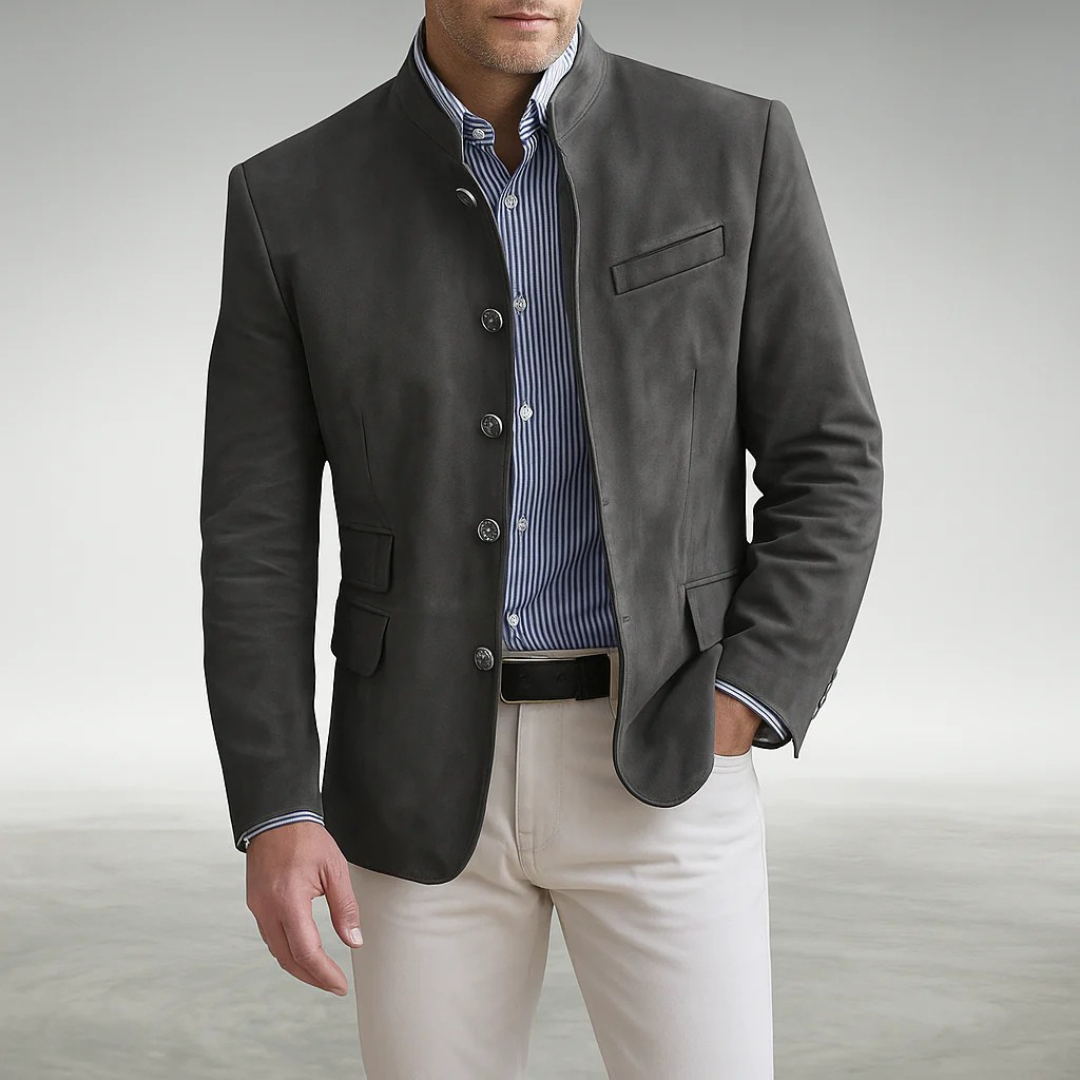 Veste structurée Cannes pour homme, toucher-doux épais, vue de face