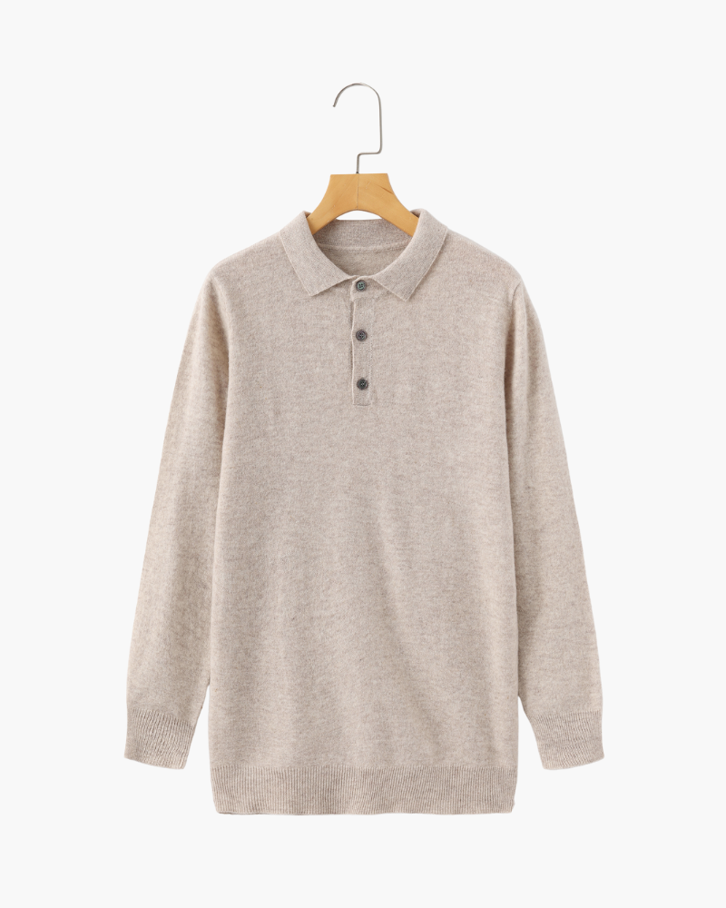 Polo Toucher-Doux Homme — Beige