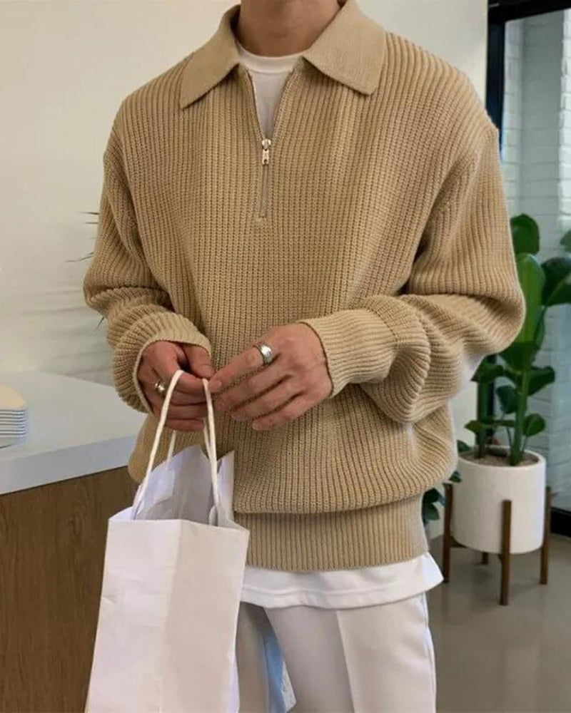 Cesare Pull Zippé Homme — Photo 9