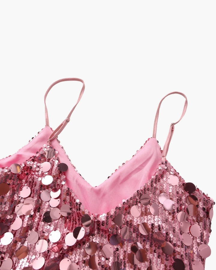 Robe Mini Pailletée Soirée — Photo 4