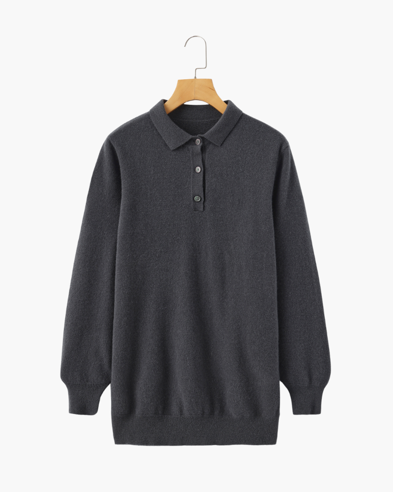 Polo Toucher-Doux Homme — Gris Foncé