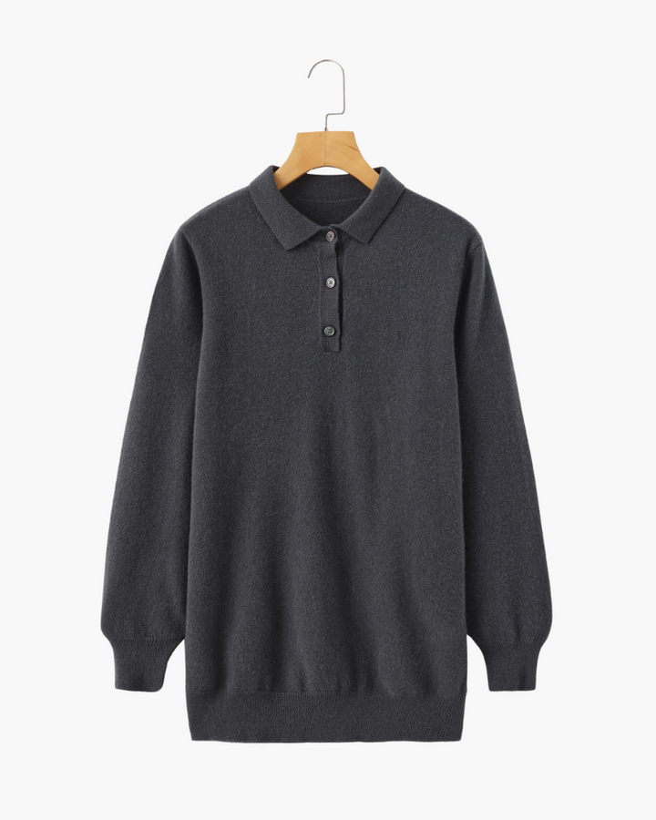 Polo Toucher-Doux Homme — Gris Foncé