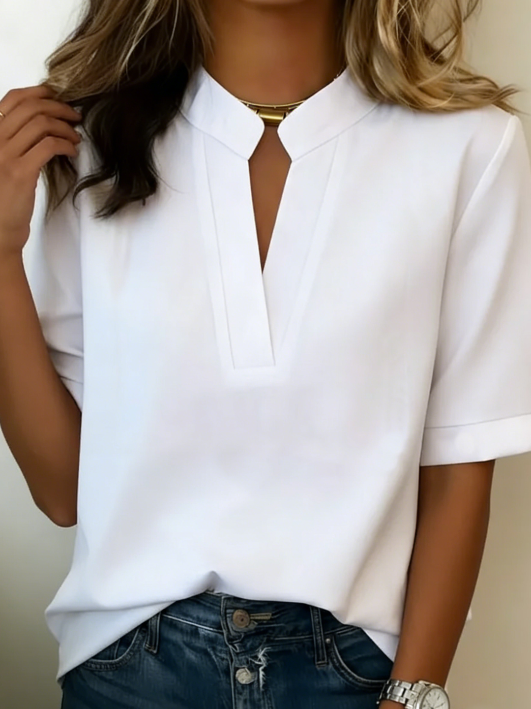 Chemise Lunvessa coloris Blanc, coupe relaxed