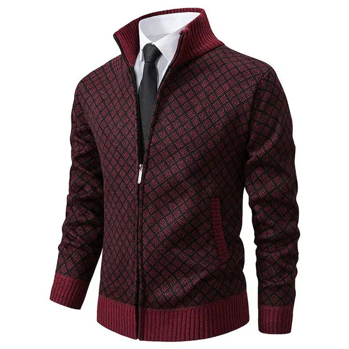 Cardigan Oliver pour homme, vue de dos, coupe ajustée