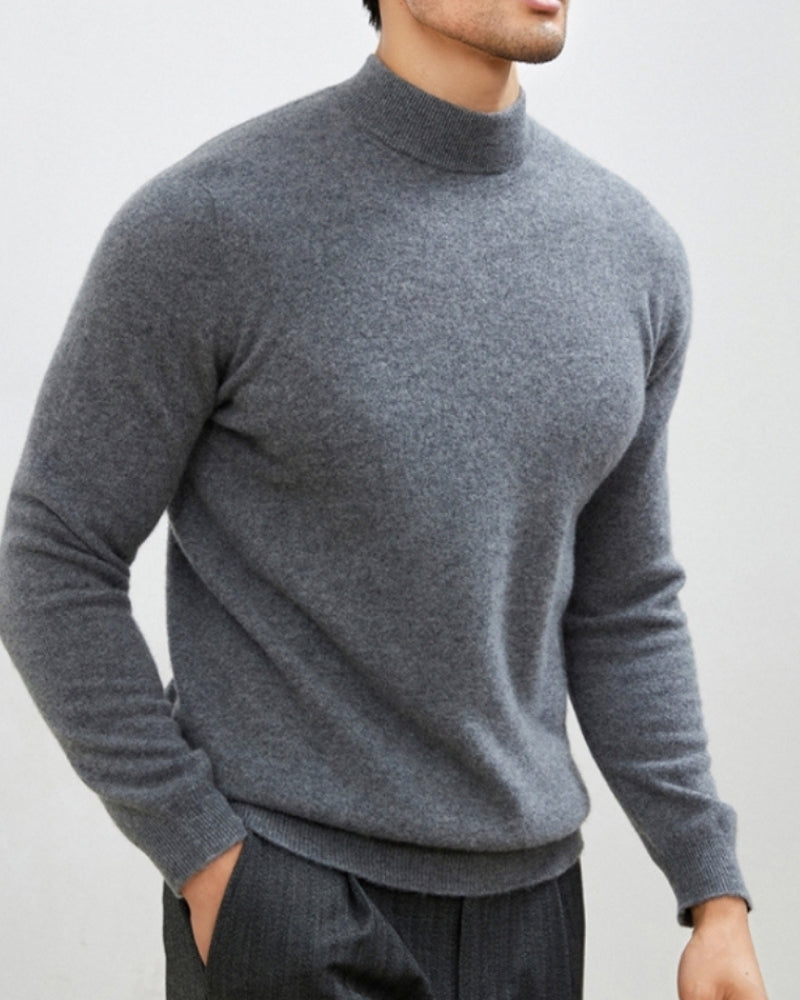 Col Roulé Toucher-Doux Homme — Gris