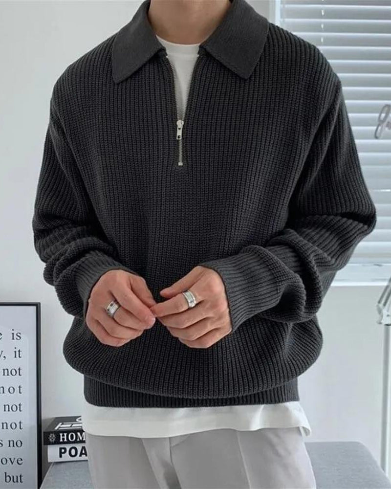 Cesare Pull Zippé Homme — Photo 1
