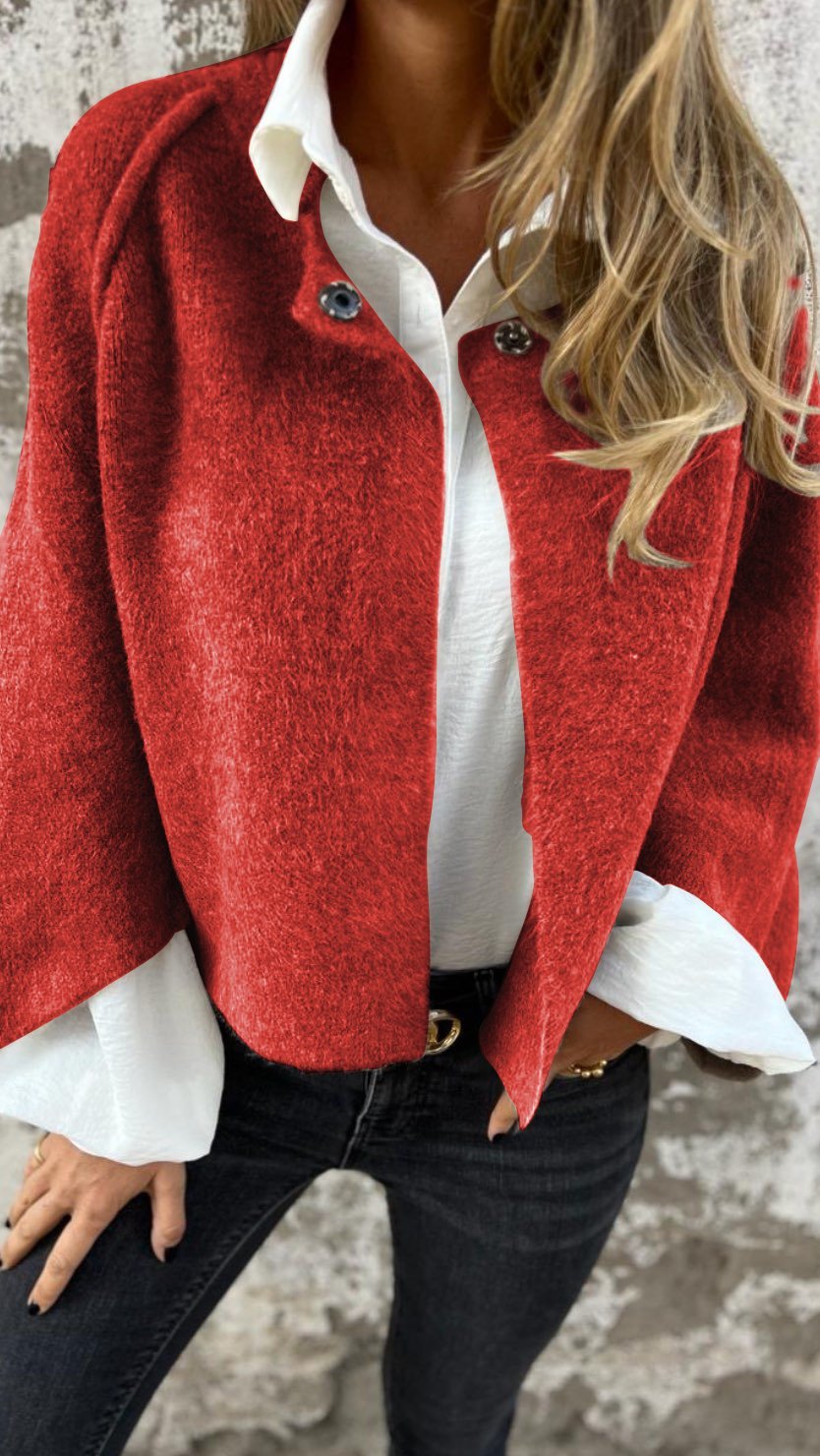 Blazer Teddy Femme — Rouge