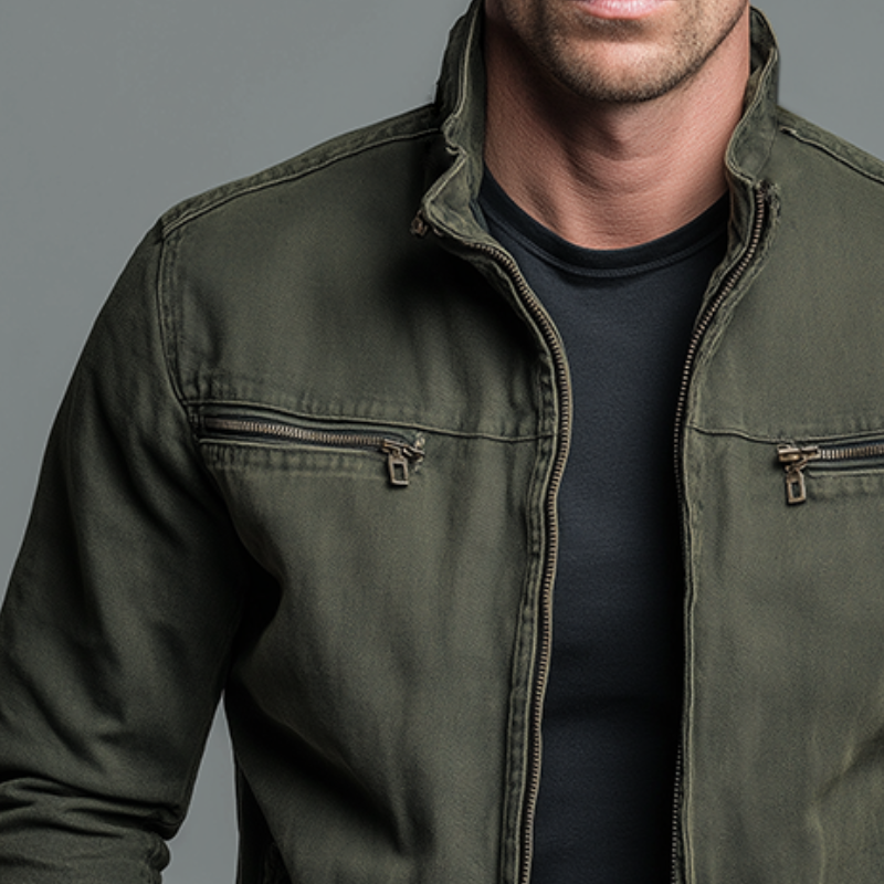 Veste Martin en toucher-doux lavé vintage, lifestyle homme en mi-saison