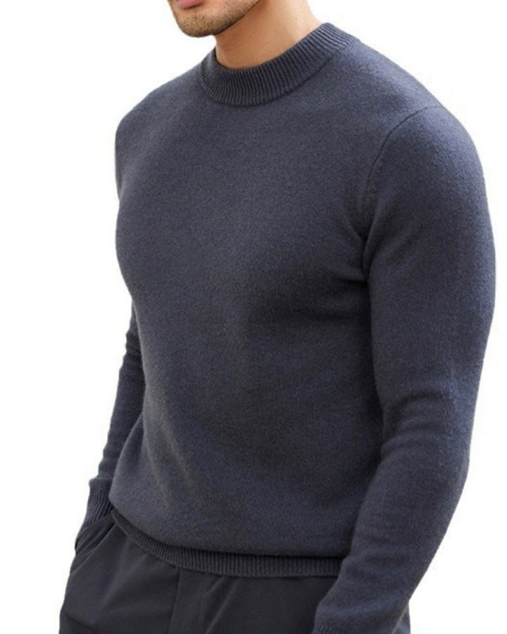 Col Roulé Toucher-Doux Homme — Gris foncé