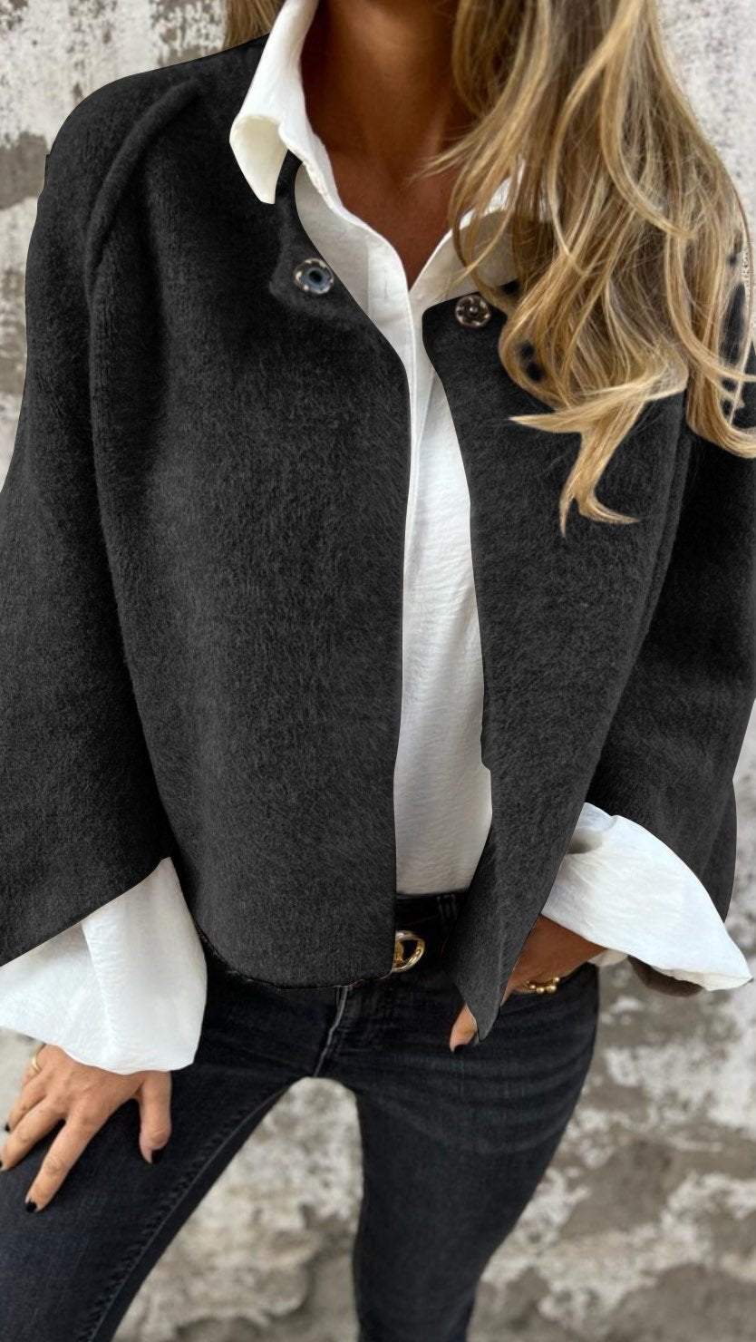 Blazer Teddy Femme — Noir