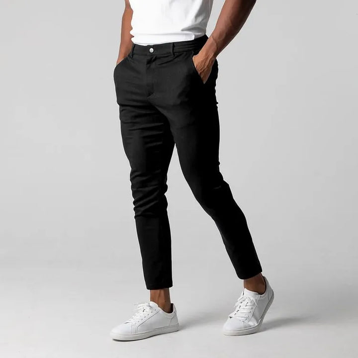 Théo - Chino élastique premium - détail tissu 1