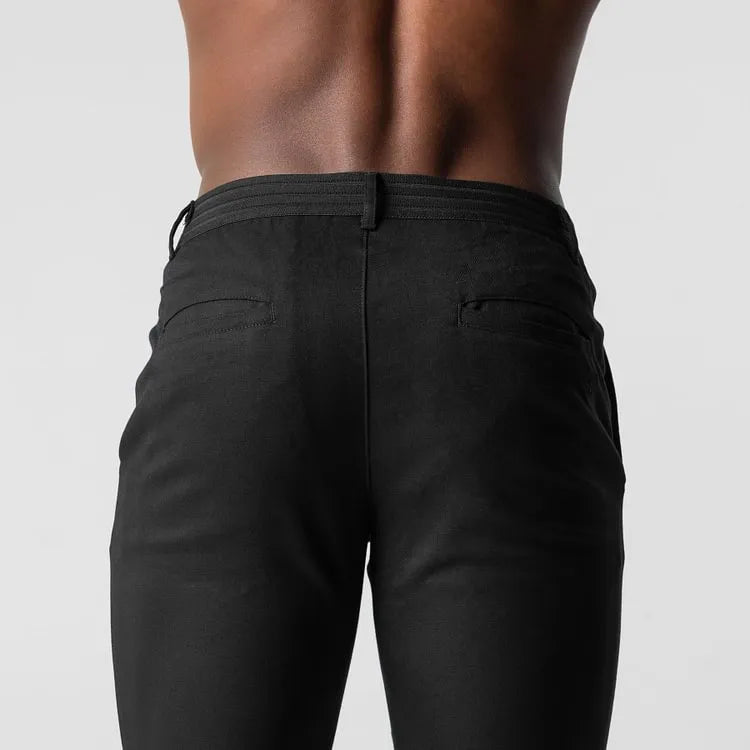 Théo - Chino élastique premium - détail tissu 3