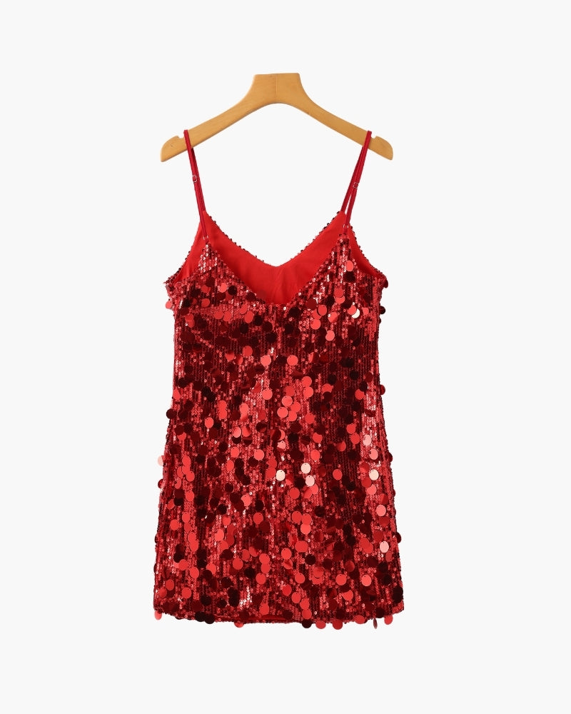 Robe Mini Pailletée Soirée — Photo 9