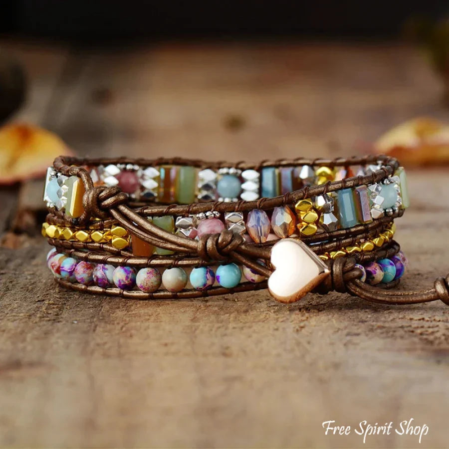 Colombe - Bracelet Rhodonite et Jasper