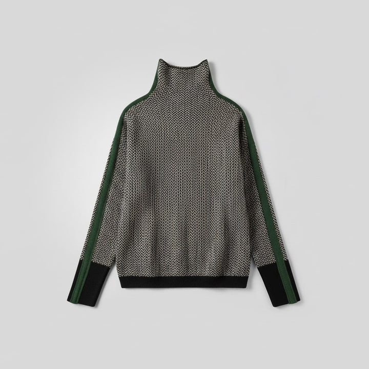 Siena Col Roulé Luxe Femme — Vert