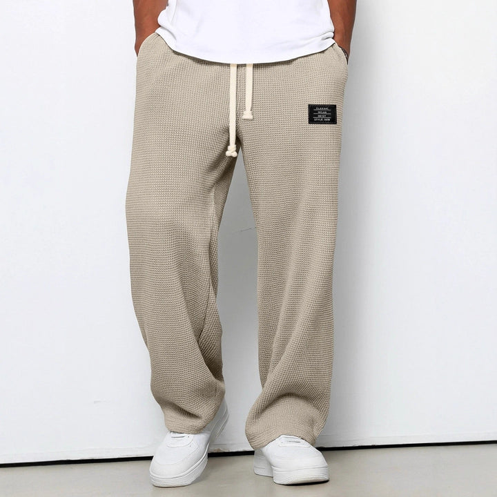 Pantalon Bastian pour homme, kaki, coupe décontractée à taille ajustable