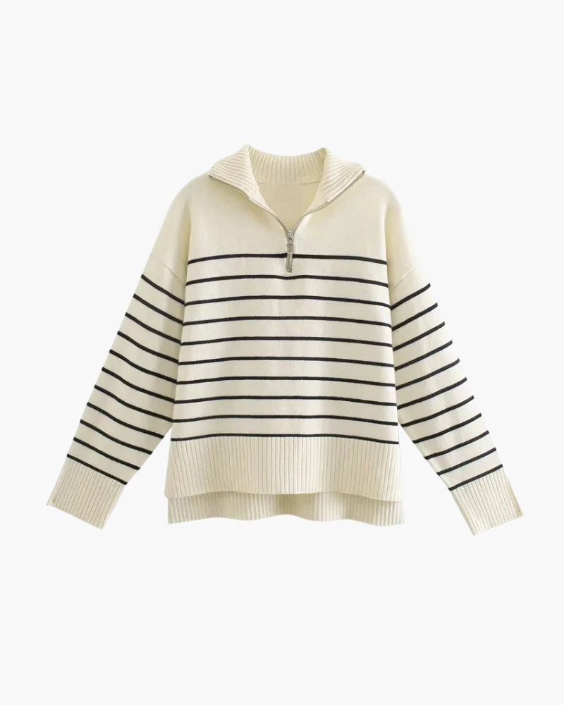 Pull Tricot Zippé Homme — Photo 1