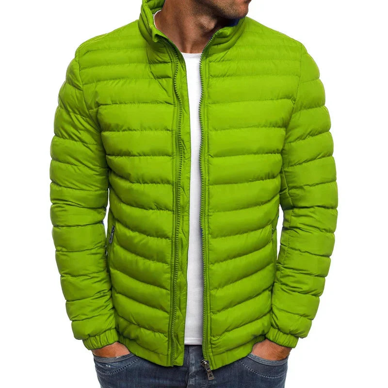 Veste puffer matelassée homme - Léopold by Atelier Tissure, lifestyle extérieur
