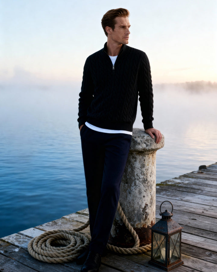 Verbier Pull Homme Col Zippé — Photo 10
