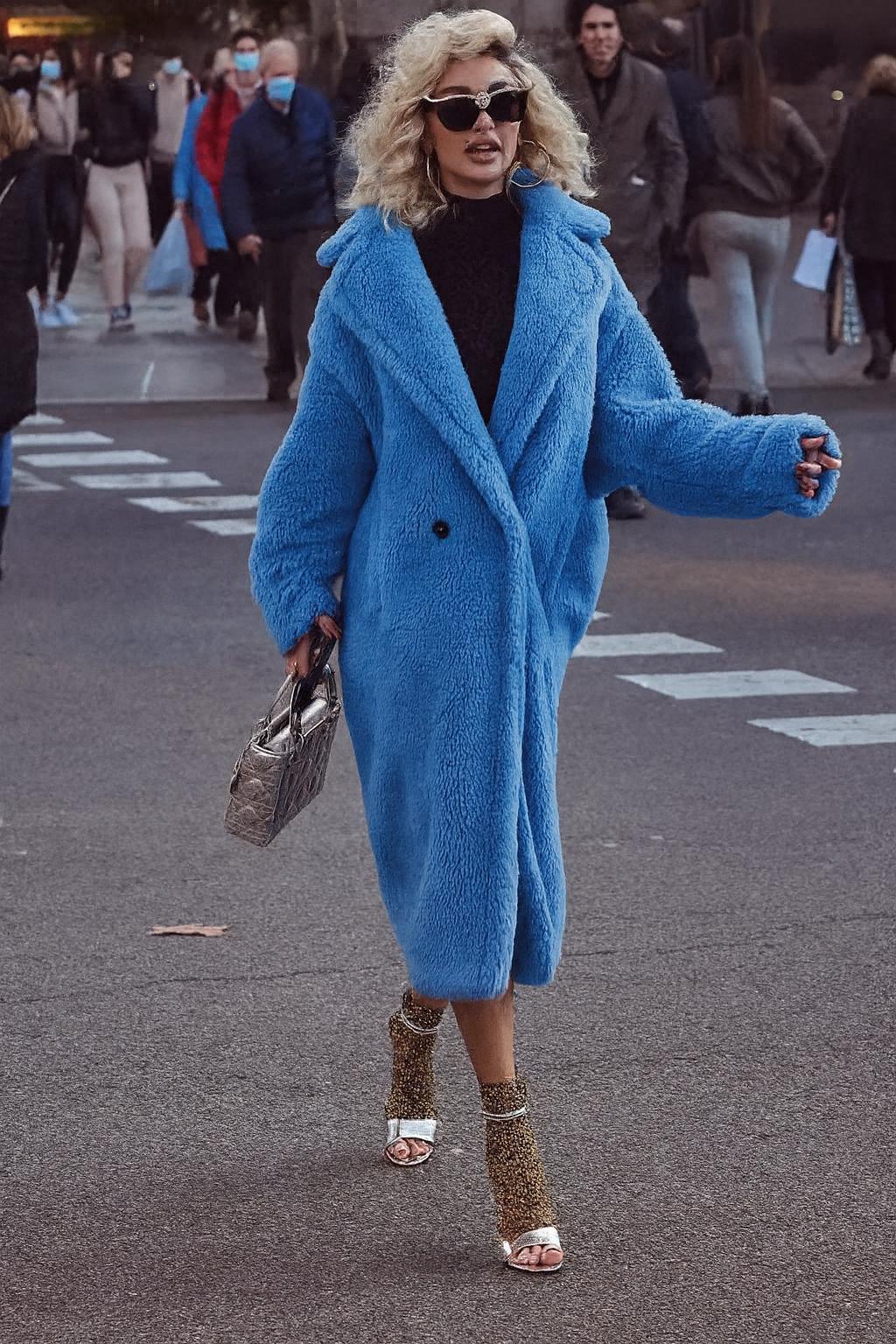 Manteau Teddy Texture