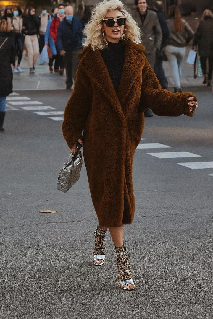 Manteau Teddy Texture