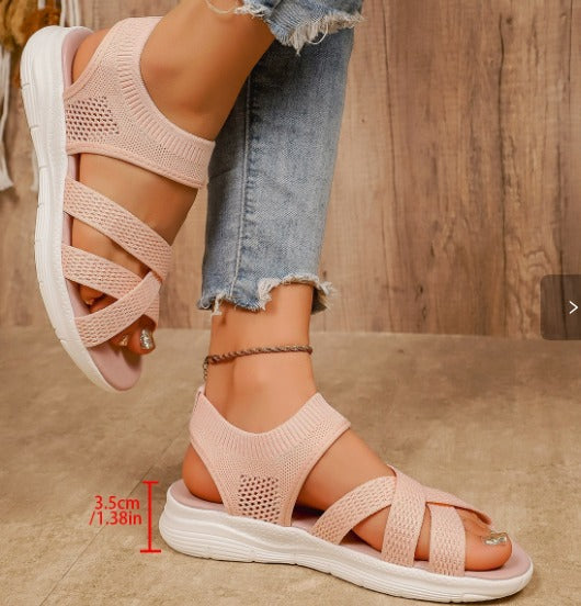Lucia - Sandales Tricot Ultra-Flex