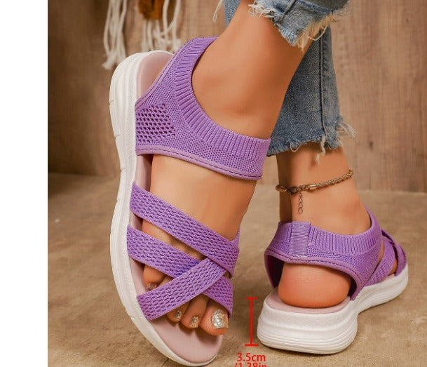 Lucia - Sandales Tricot Ultra-Flex