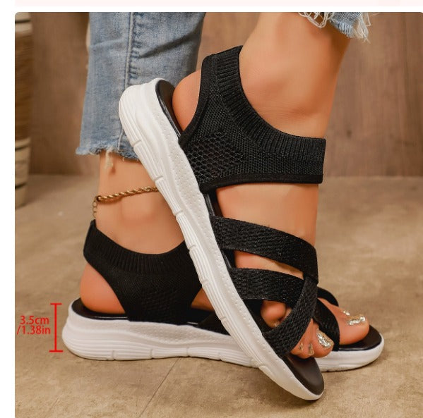 Lucia - Sandales Tricot Ultra-Flex
