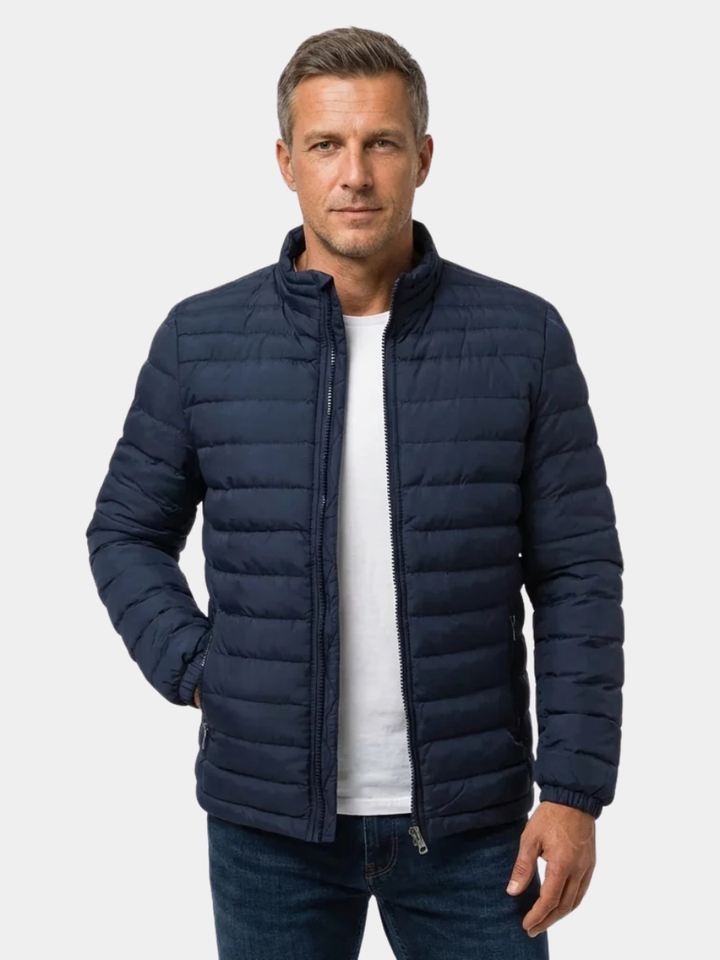 Veste puffer matelassée homme - Léopold by Atelier Tissure, vue d&