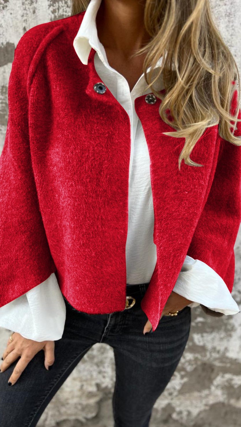 Blazer Teddy Femme — Rouge vif