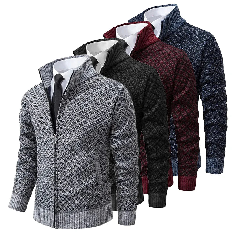 Cardigan Oliver pour homme, style décontracté, vue portée