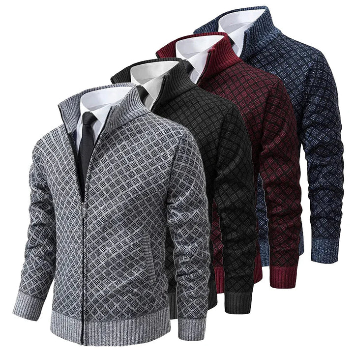 Cardigan Oliver pour homme, style décontracté, vue portée