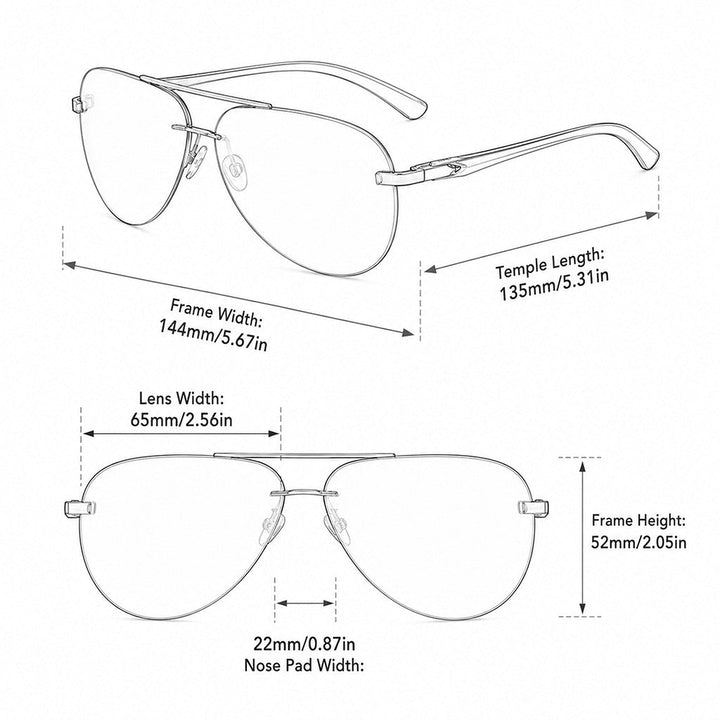 Alden™ | Lunettes de soleil Aviateur Polarisées (Achetez-en 1, Recevez-en 1 Gratuit)