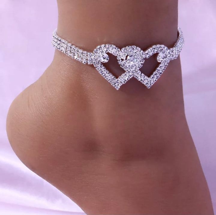 Cheville Coeur detail double coeur