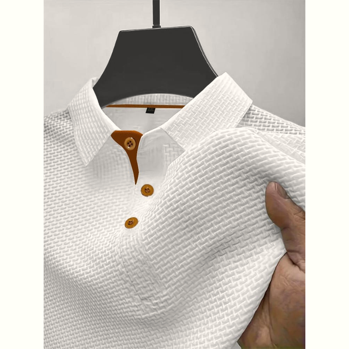 Henri polo premium homme coloris Blanc