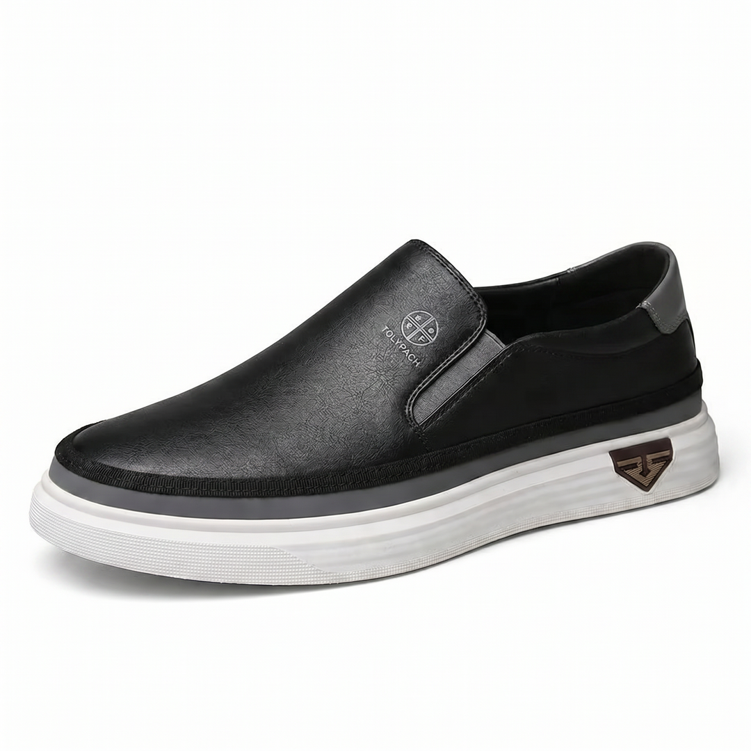Sneakers slip-on cuir homme Lorenzo — vue 9