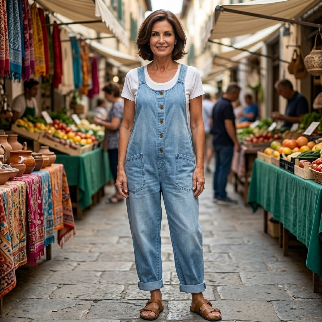 Béatrice | Salopette Souple au Toucher Coton