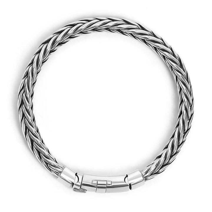Bracelet tressé lourd Lesi pour homme