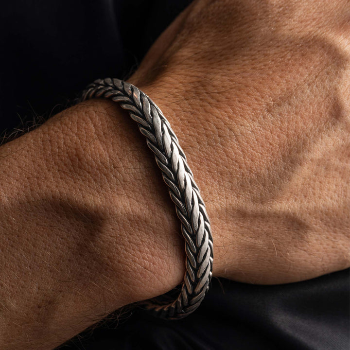 Bracelet tressé lourd Lesi pour homme