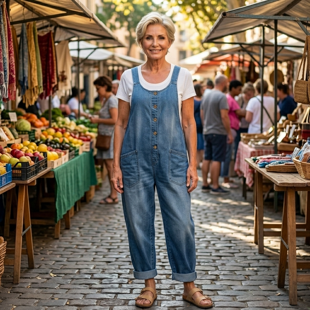 Béatrice | Salopette Souple au Toucher Coton