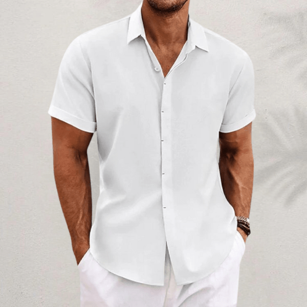 Détail de la couleur verte chemise esprit-Esprit-Lin Riviera