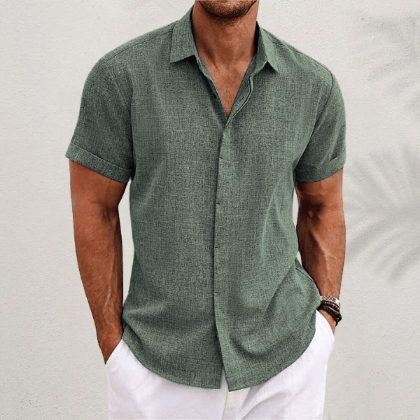 Chemise en esprit-Esprit-Lin classique Riviera vue de face