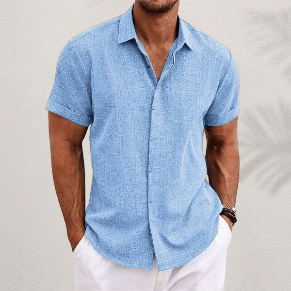 Poche et maintien de la chemise esprit-Esprit-Lin Riviera homme