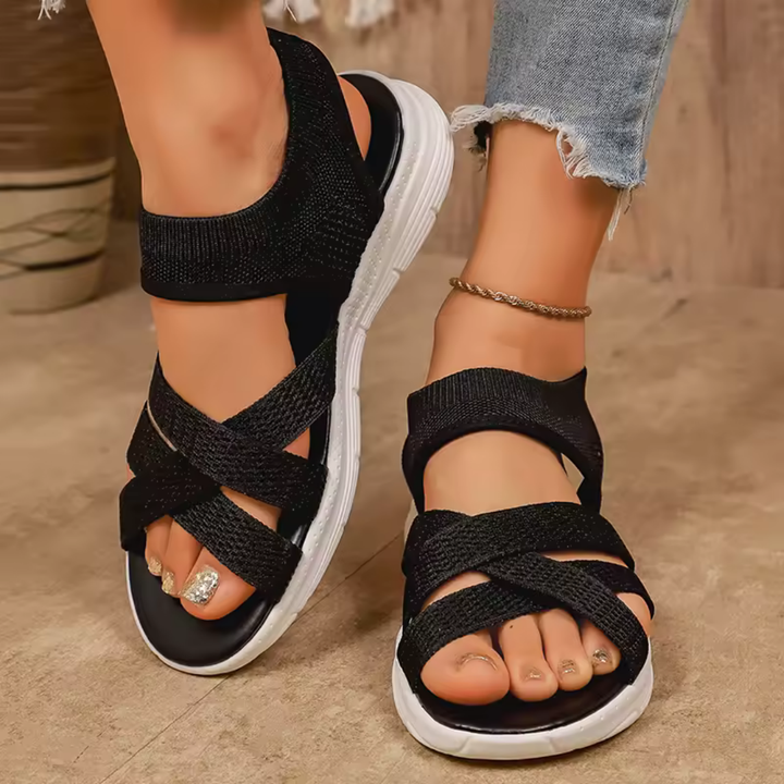 Lucia - Sandales Tricot Ultra-Flex