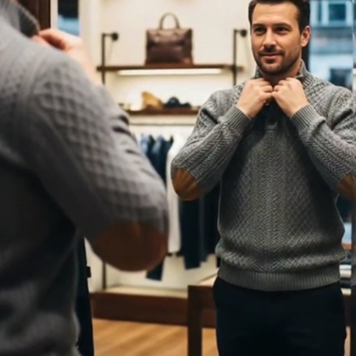 Sweat Col Jacquard