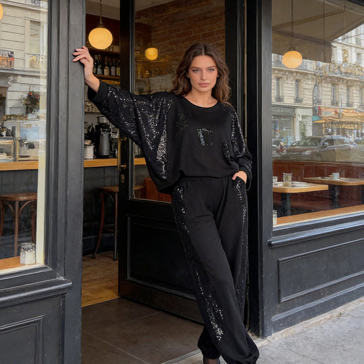 Ensemble Paillettes Col